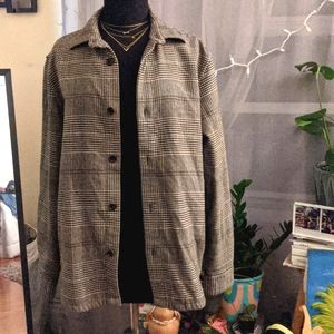 Cashmere/Flannel Shirt Jacket Banana Republic